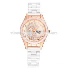 Top-Verkauf klassischen Hand frei erwachsenen weißen Keramik Uhrenband
